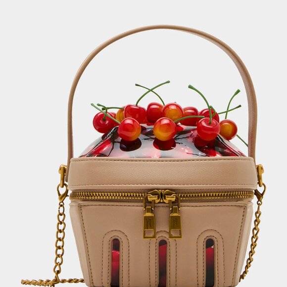 Betsey Johnson Kitsch Mon Cherry Crossbody Bag Box of Cherries NWT - Picture 1 of 11
